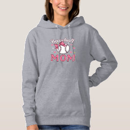 Sudadera Baseball Mom Cute Pink Bow Design