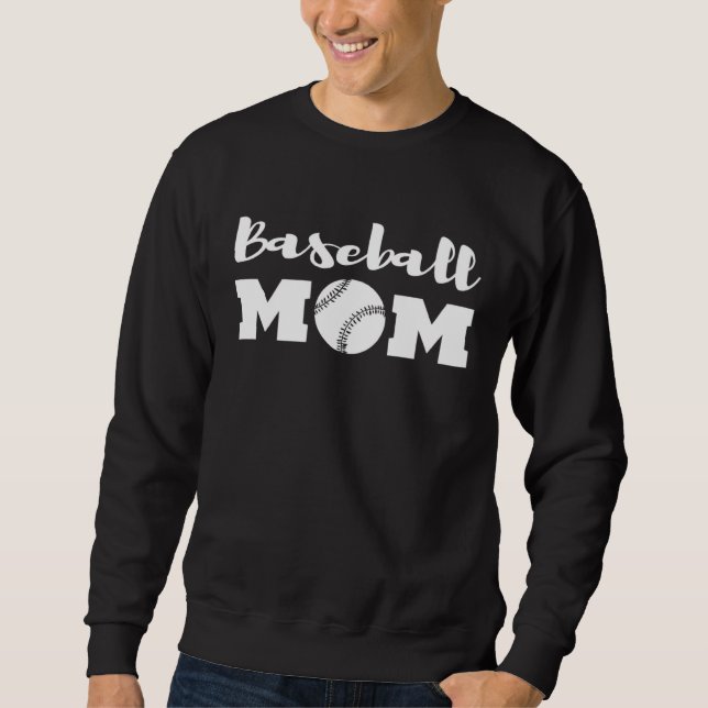 Sudadera Baseball Mom Shirts for Women, Mom Baseball Shirts (Anverso)