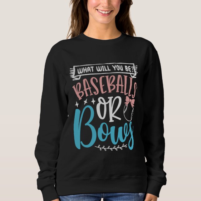 Sudadera Baseball Or Bows In Blue And Pink  Party Idea (Anverso)