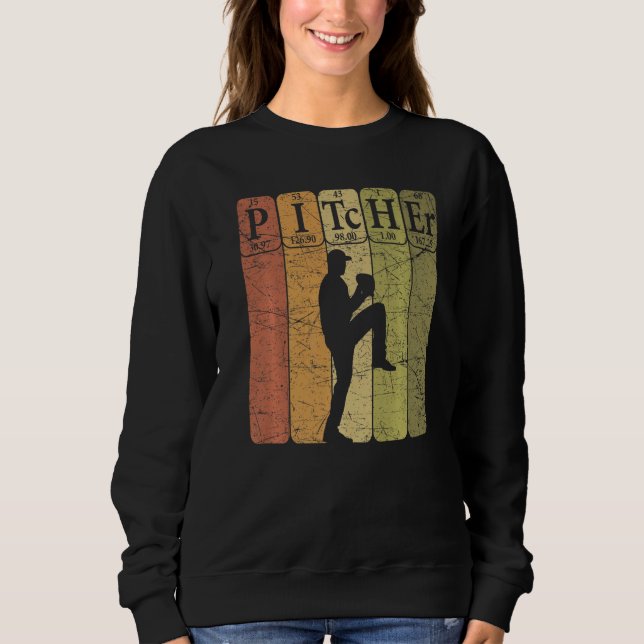 Sudadera Baseball Periodic Table Elements Nerd Baseball Pit (Anverso)