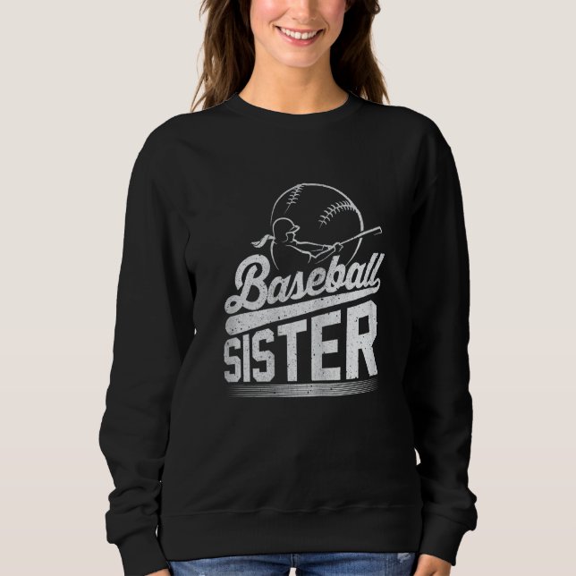 Sudadera Baseball Player Baseball Sister (Anverso)
