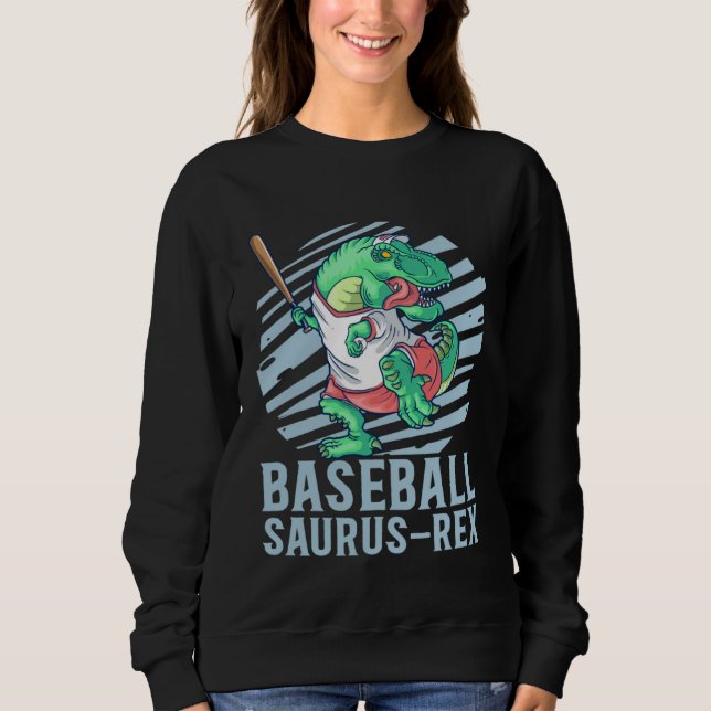 Sudadera Baseball Saurus Rex for Kids Future Baseball Playe (Anverso)