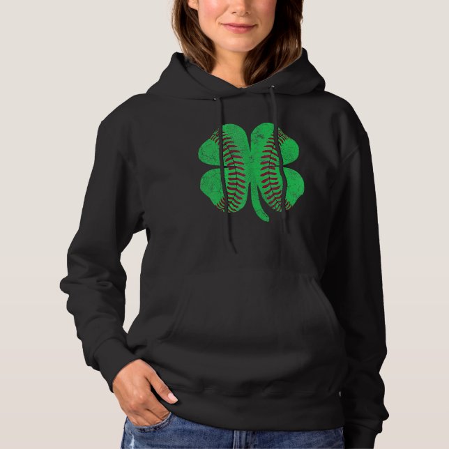 Sudadera Baseball Shamrock St. Patrick's Day Irish Saint Pa (Anverso)