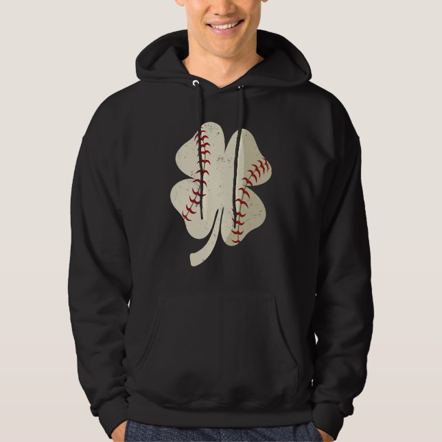 Sudadera Baseball St Patricks Day Shamrock (Anverso)