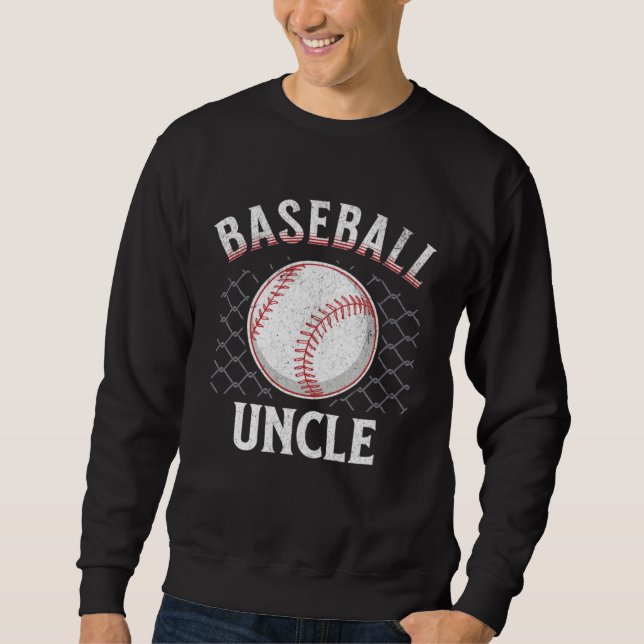 Sudadera Baseball Uncle Ball Heart Uncles Father s Day spor (Anverso)