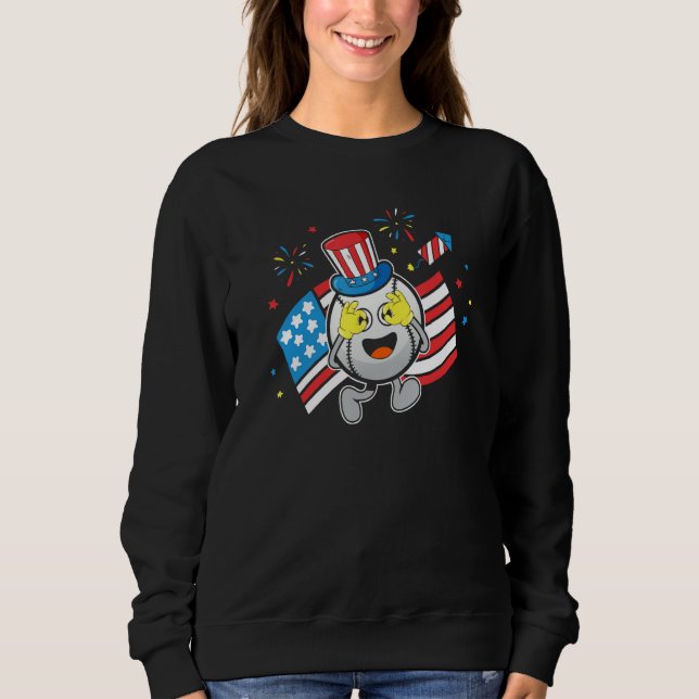 Sudadera Baseball Uncle Sam Griddy Dance  4th of July (Anverso)