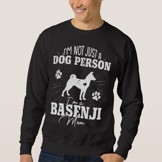Sudadera Basenji Dog Mom  for Women Dog Mom  Mothers Day (Anverso)