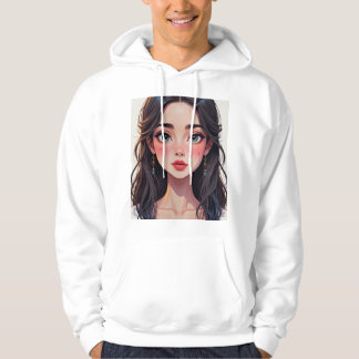 Sudadera Basic men's sweatshirt with a cartoon-style girl