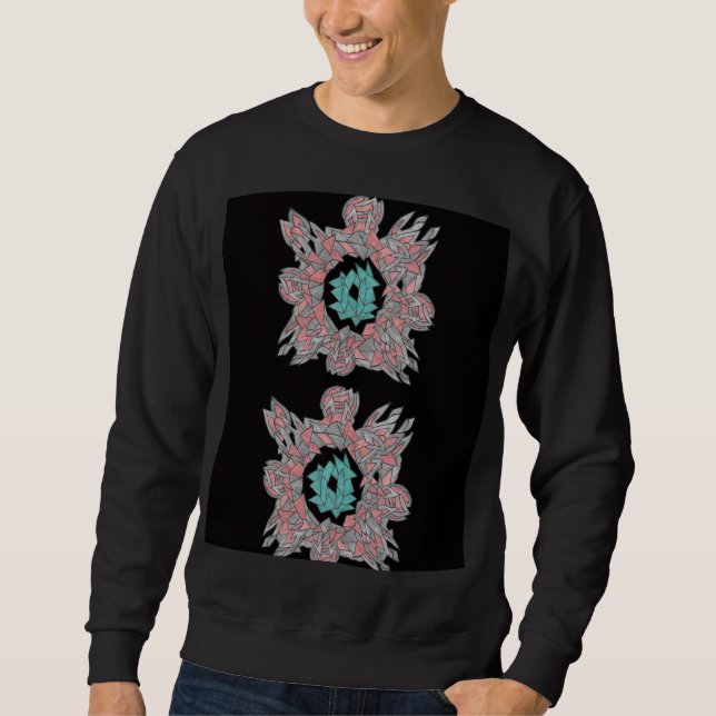 Sudadera básica abstracta urbana (Anverso)