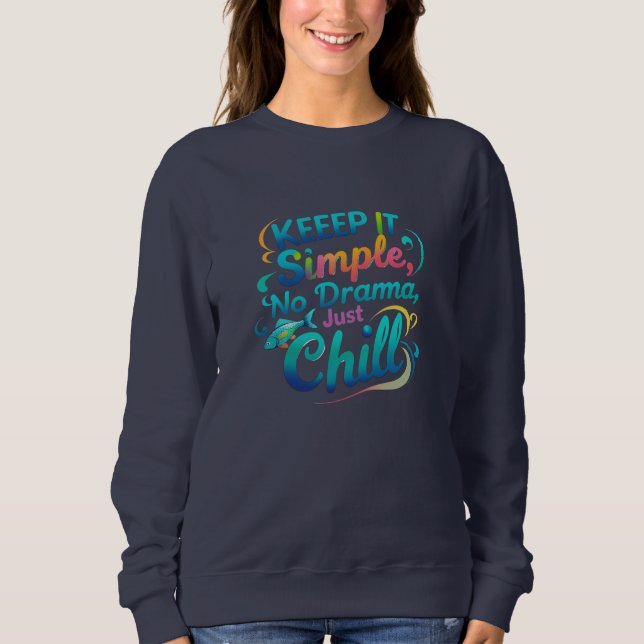 Sudadera básica audaz y divertida para mujeres (Anverso)