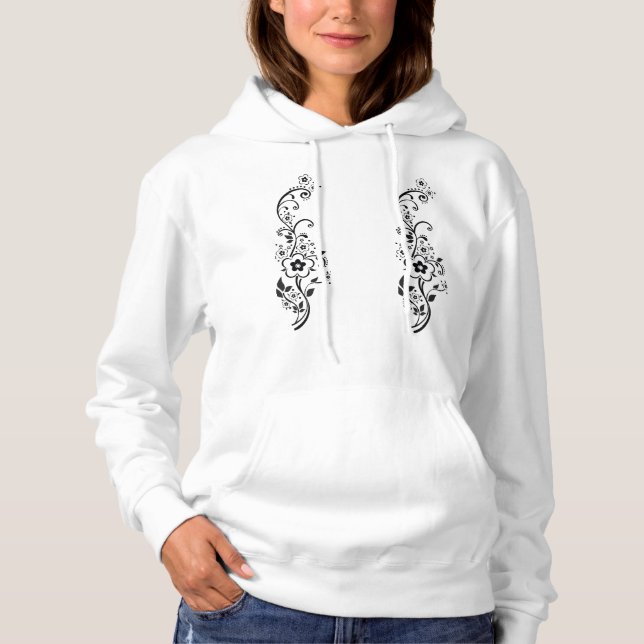 Sudadera básica con capucha para mujer (Anverso)