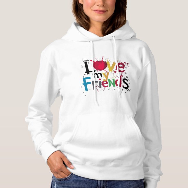 Sudadera básica con capucha para mujer (Anverso)