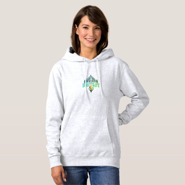 Sudadera básica con capucha para mujer (Anverso completo)