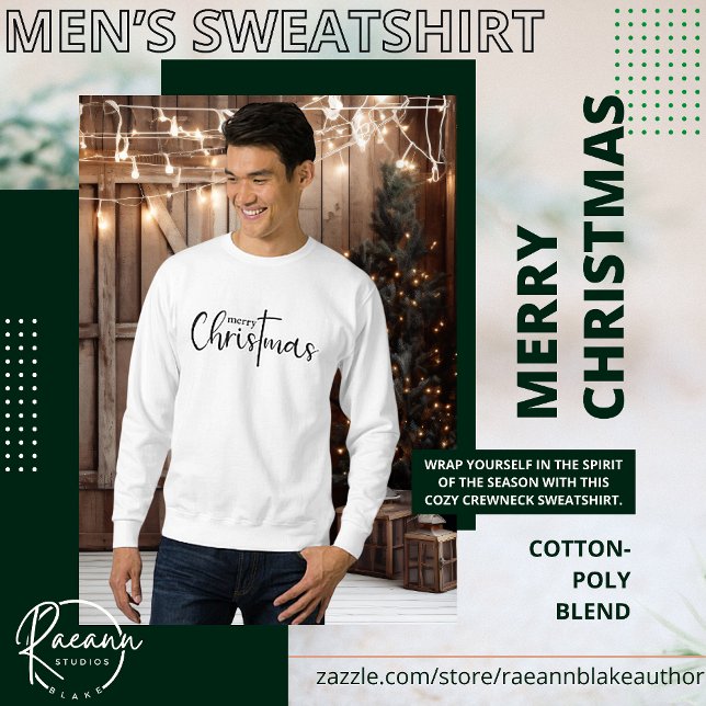 Sudadera básica de hombre Feliz Navidad (Subido por el creador)