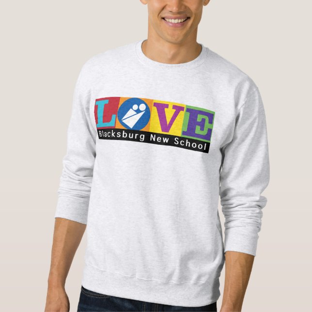 Sudadera básica de la nueva escuela de Blacksburg (Anverso)