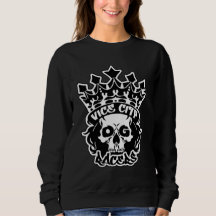 Sudadera básica de mujer con logo de King Skull