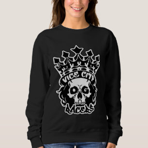 Sudadera básica de mujer con logo de King Skull