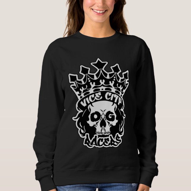 Sudadera básica de mujer con logo de King Skull (Anverso)
