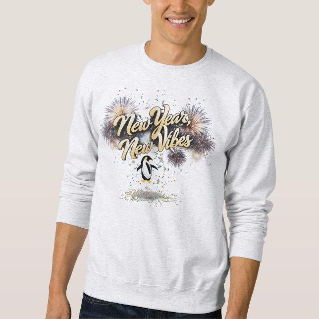 Sudadera Básica de Penguin con Letra Negrita "Año  (Anverso)