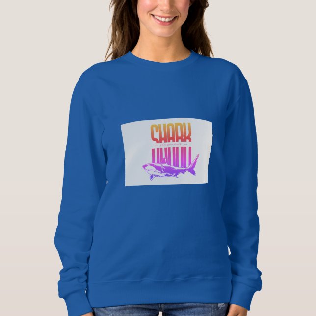 Sudadera Básica Empoderada para Mujeres Tiburón (Anverso)