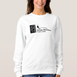 Sudadera básica femenina con el logo negro de USK 