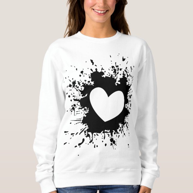 Sudadera básica femenina de San Valentín (Anverso)