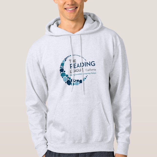Sudadera básica gris claro (lema en la parte poste (Anverso)