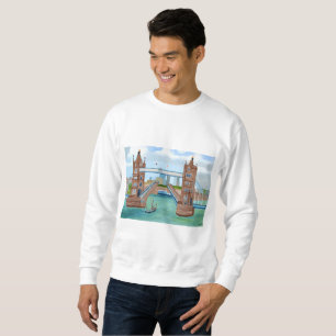 Sudadera básica masculina del London Bridge