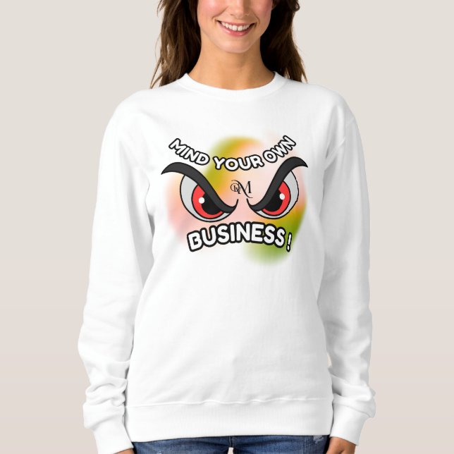 Sudadera básica : Métete en la suya (blanca) (Anverso)