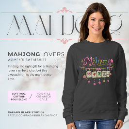 Sudadera básica para damas amantes del Mahjong