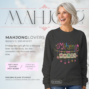 Sudadera básica para damas amantes del Mahjong