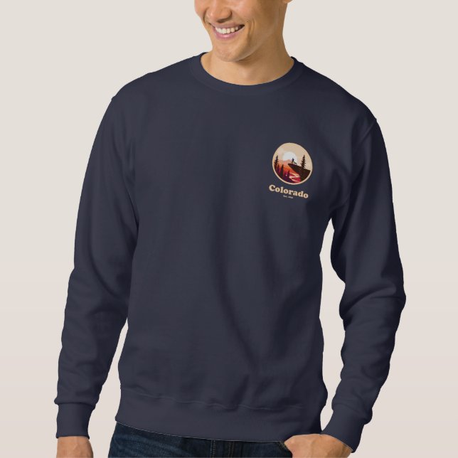 Sudadera básica para hombre Colorado Est 1876 (Anverso)