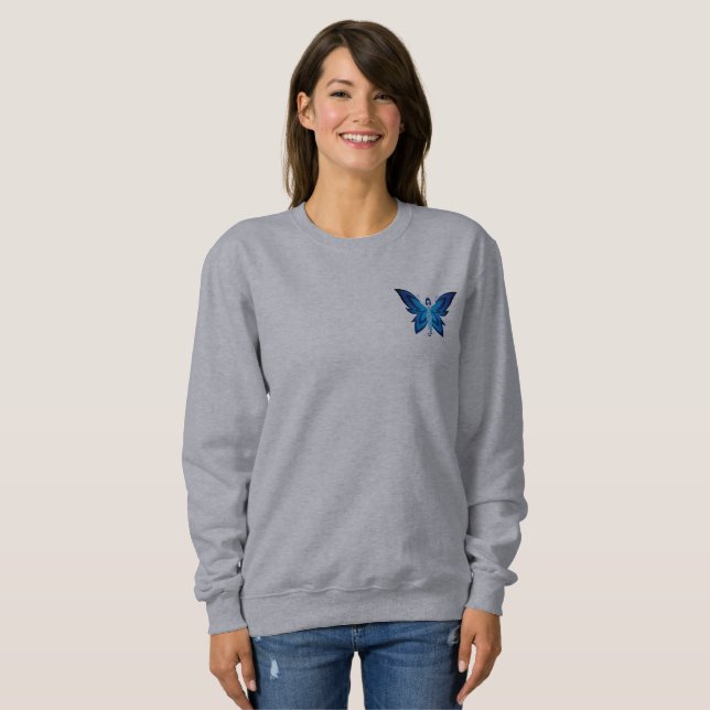 Sudadera básica para mujer Blue Faery (Anverso completo)