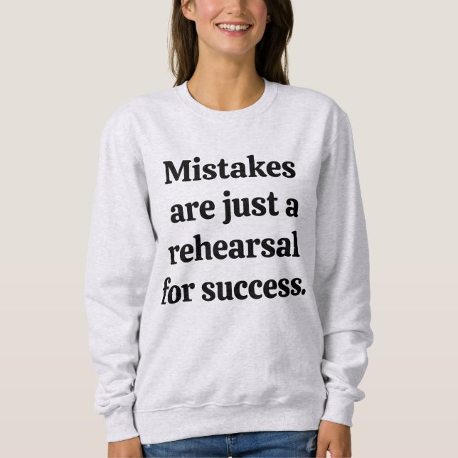 Sudadera básica para mujer Errores (Anverso)