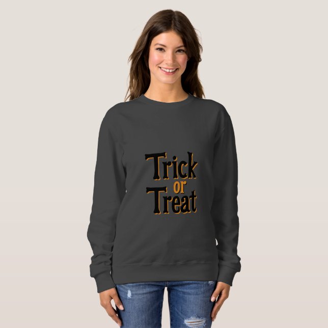 Sudadera básica para mujer (negra) (Anverso completo)