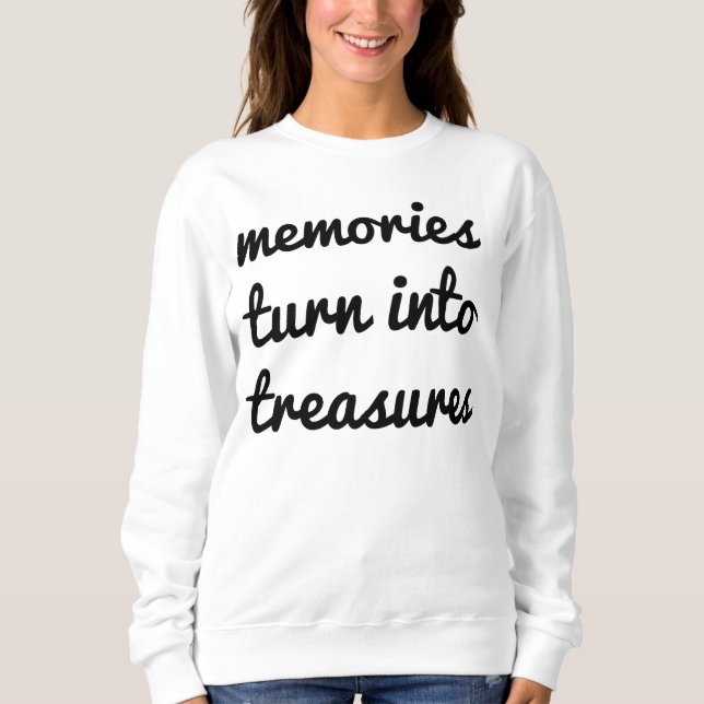 Sudadera básica para mujer Recuerdos (Anverso)