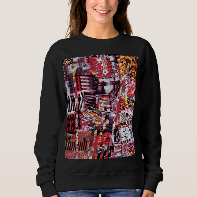 Sudadera básica – Pulso fragmentado (Anverso)