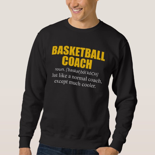 Sudadera Basketball Coach Definition Team (Anverso)