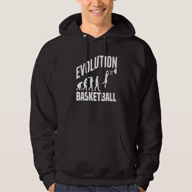 Sudadera Basketball Evolution From Monkey To Men BBall Dunk (Anverso)