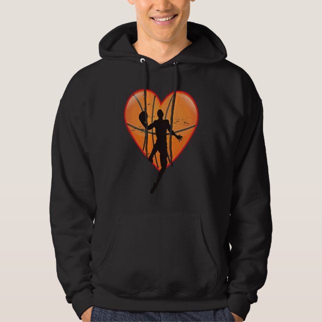 Sudadera Basketball Heart Valentine's Day Tees Teen Boys Ki (Anverso)