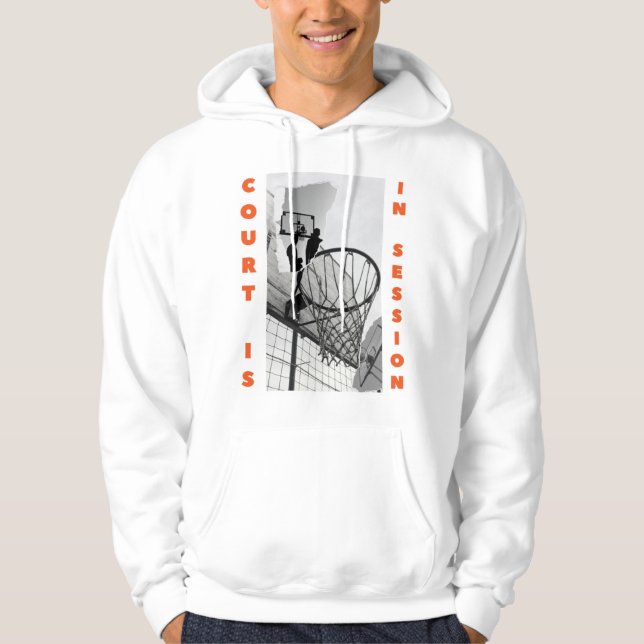 Sudadera Basketball hoody with front and back quote    (Anverso)