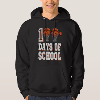 Sudadera Basketball Player 100 Days Of School Student Boys 