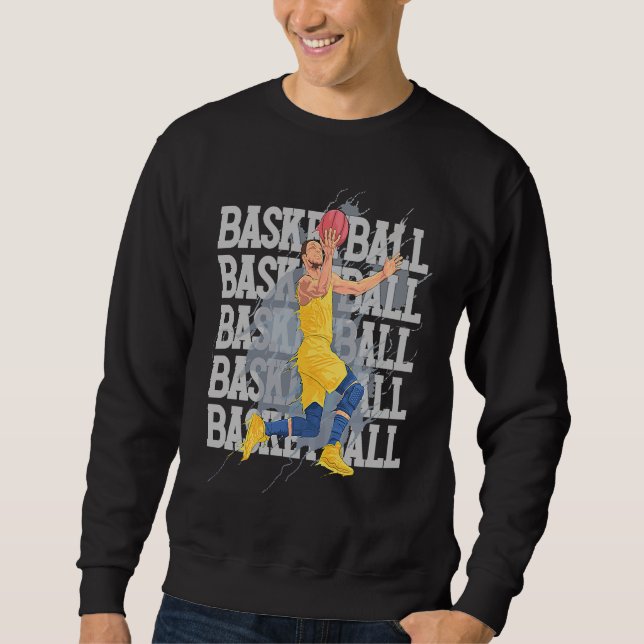 Sudadera Basketball Player Dunking Hoops Coach Team (Anverso)