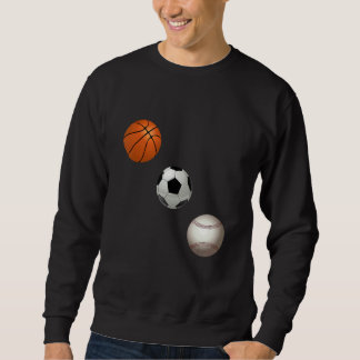 Sudadera Basketball Soccer And Baseball Are My Favorite Spo