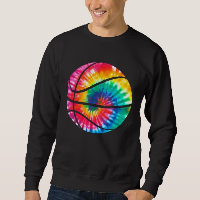 Sudadera Basketball Tie Dye Sports Bball Kids Coach Basketb (Anverso)