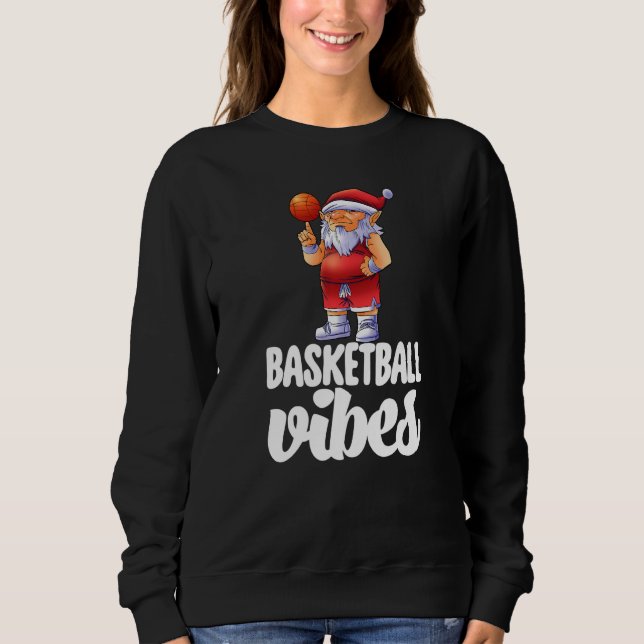 Sudadera Basketball Vibes Gnome  Basketball Game Celebratio (Anverso)