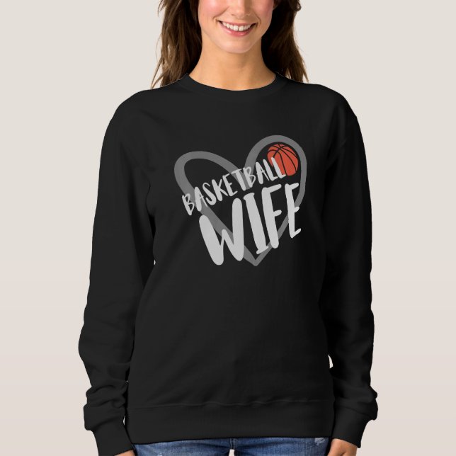 Sudadera Basketball Wife Heart  (Anverso)