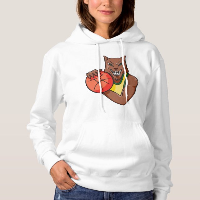 Sudadera Basketball Wolf Womens Hoodie (Anverso)