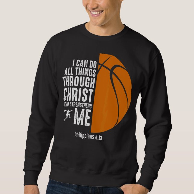 Sudadera Básquetbol religioso Inspirador (Anverso)