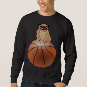 Sudadera Básquetbol y pug Dog Lover camiseta clásica 595
